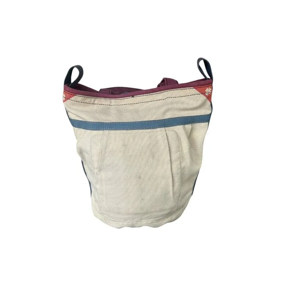 Lucky Brand Dungarees Canvas Tote Bucket Bag